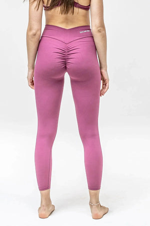 active scrunch bum leggings raspberry